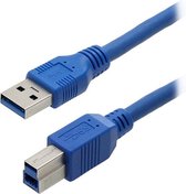 Unique Printer kabel  5 Meter ,USB Printer Cable USB 3.0 Type A Male to B Male Scanner kabel High Speed for Brother, HP, Canon, Lexmark,Dell, Xerox, Samsung -zwart