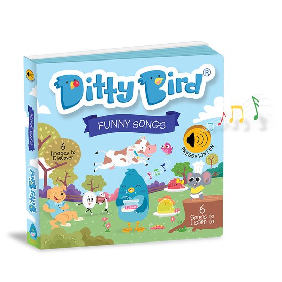 Eli Kids® Ditty Bird - Funny Songs - Boek met Liedjes - Grappig - Bekende Liedjes - Leerzaam - Baby - Peuters - Pasen