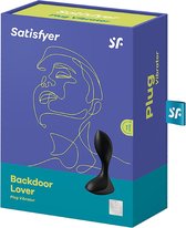 Backdoor Lover Plug Vibrator - Black - Anal Vibrators black