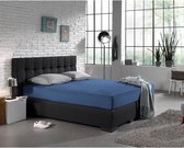 Home Care Hoeslaken Jersey Stretch - 80/90 / 100x200 - Blauw