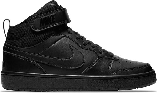 Nike - Court Borough Mid (GS) - Zwarte Sneakers-35,5 - Nike