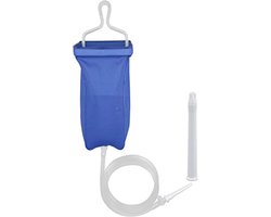 Klysma set - 2 liter - Enema voor darmreiniging en darmspoeling - handig compact reis model - vaginale douche
