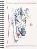 OXFORD Boho Spirit notitieboek A5 gelijnd 120 pagina's 90g zebra