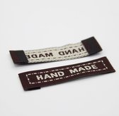 LEDUC "HAND MADE" geweven labels 50st  10 x 45 mm