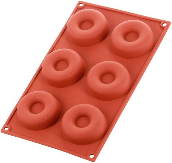 Savarin Backform Aus Platin-Silikon - 6-fach Förmchen Für Kuchen & Desserts (Ø72 Mm, Hitzebeständig)