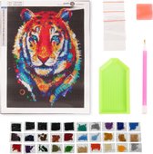 Crafts & Co Peinture de diamants Tiger - 30x40 - Forfait pour Adultes