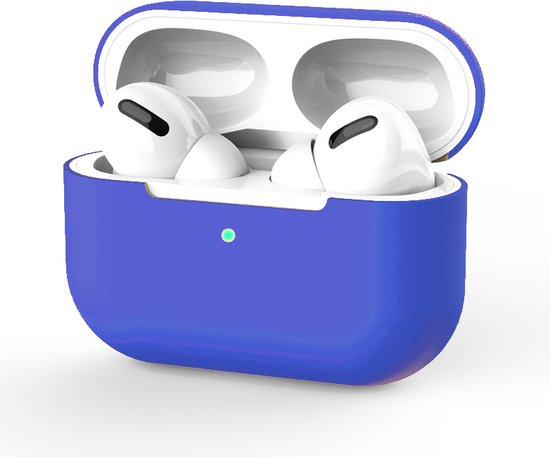 Hoesje in het Blauw geschikt voor Apple AirPods Pro - TCH - Siliconen - Case - Cover - Soft case - Onepiece