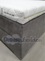 Topdekmatras - Topper 130x200 - HR60 koudschuim - Bamboo - 10 cm dik - Medium/stevig