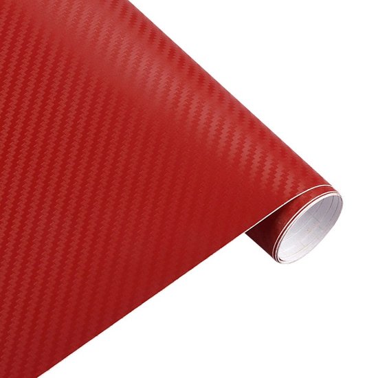 Foto: Auto wrap folie carbon car wrap folie 30 x 127 cm rood