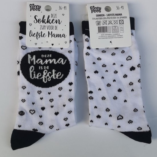 Deze sokken zijn voor de liefste mama | Funny Feet | Moederdag | 36-41