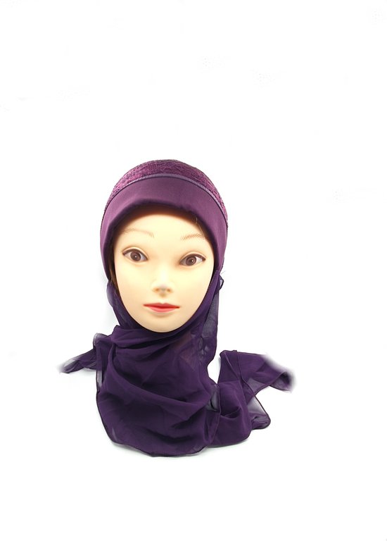 Elegante parse hoofddoek, Mooie hijab.