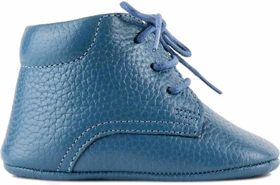Yucco Kids Little one - Babyslofjes - Instappers - Leer - Blauw - Maat 17  t/m 21 | bol.com