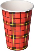 Koffiebeker karton 180cc / 7.5 oz | Schotse Ruit | 180 ml | Doos 2500 stuks