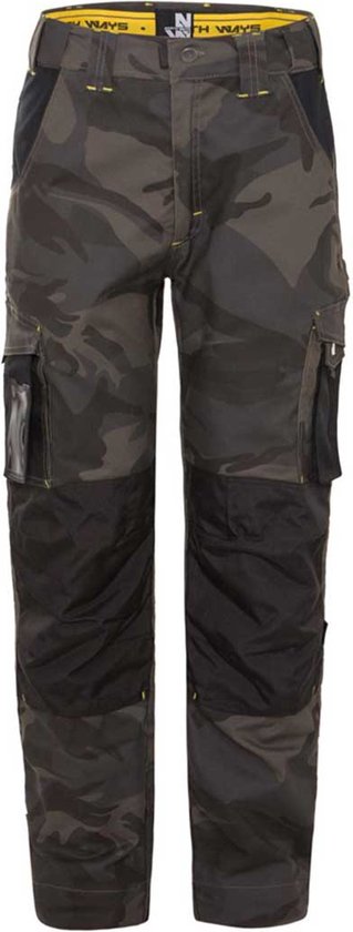 Pantalon de travail Adam 1204 de Nine Worths - Vert olive/camouflage - 30/32