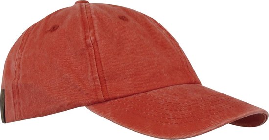 MGO Broome Baseball Cap - Pet Heren - Denim Oranje rood
