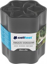 Cellfast - Gazonrand - Tuinranden 20 cm x 9 m | Tuin palissade - Grafietkleur