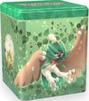 Afbeelding van het spelletje Pokemon Stapelbaar Verzamelblik incl. 3 Boosterpacks en Coin Groen