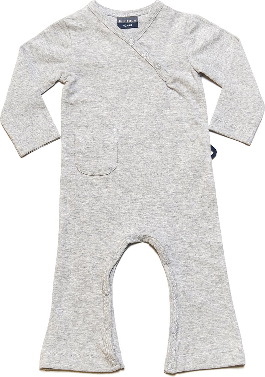 Silky Label jumpsuit stunning grey - Wijde Pijp - maat 50/56 - grijs
