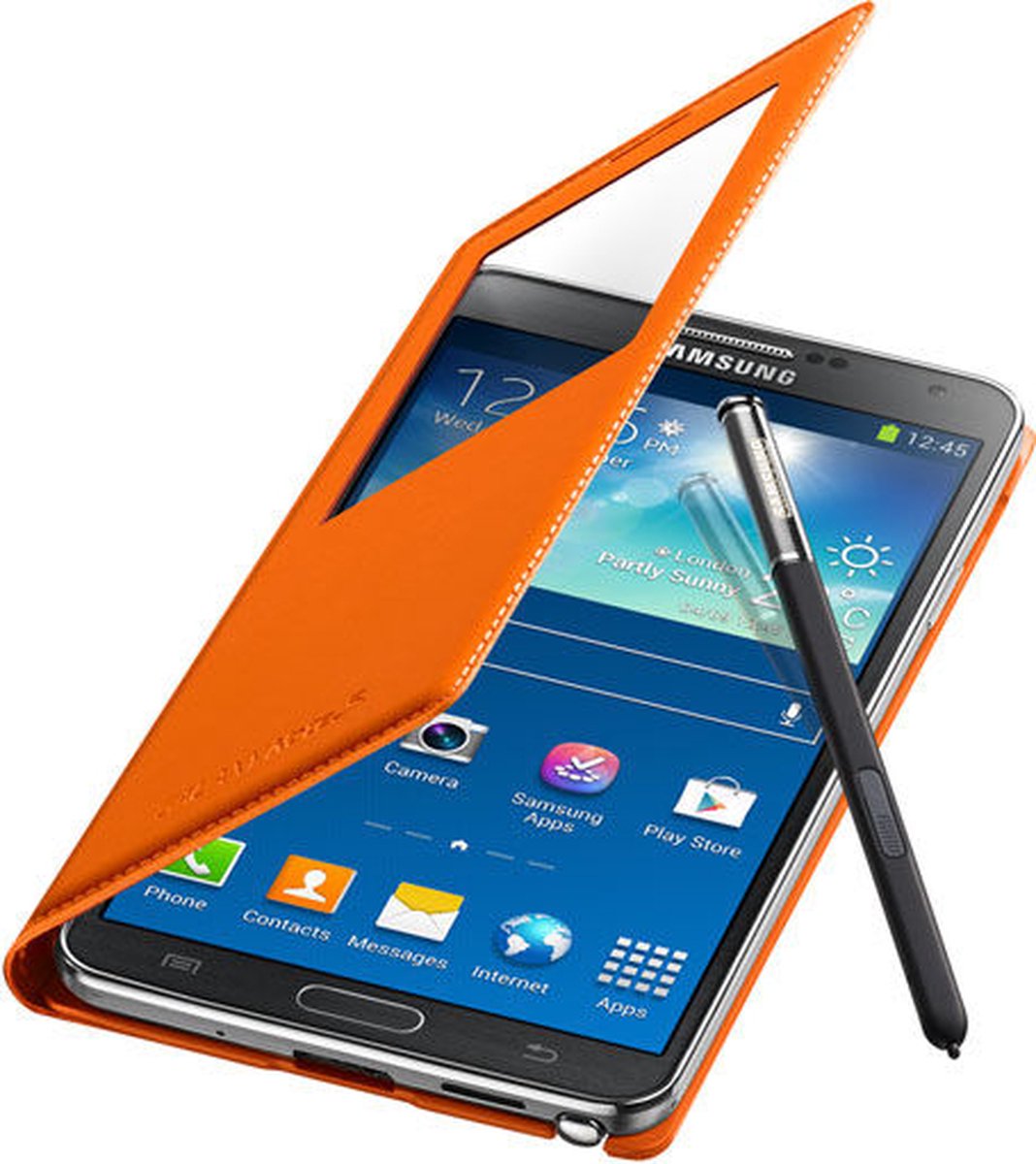 Samsung S View Cover voor de Samsung Jet Note 3 - Oranje