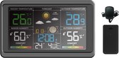 AspektProducts - Weerstation - Digitaal Weerstation - Vochtigheidsmeter - Thermometer voor Binnen - Zwart