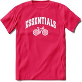 Bike EssentialsT-Shirt | Souvenirs Holland Kleding | Dames / Heren / Unisex Koningsdag shirt | Grappig Nederland Fiets Land Cadeau | - Roze - S