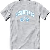 Bike EssentialsT-Shirt | Souvenirs Holland Kleding | Dames / Heren / Unisex Koningsdag shirt | Grappig Nederland Fiets Land Cadeau | - Licht Grijs - Gemaleerd - S