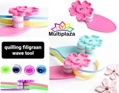 Filigraan - Quilling papierkrimp apparaat "Multiplaza" - kreukelen - ribbelen - origami - kaarten - decoratie - creatief  - hobby - knutselen - versiering  - bloemen - patronen - v