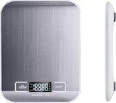 Studio Jacqui Digitale Keukenweegschaal | Weegschaal Digitaal | Met LCD-display | Tot 10 kg | Wit