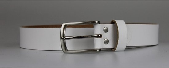 Riem Femme/Homme Cuir Wit - Tour de Taille 95 - Riem Jeans - Ceinture Tailleur - Riem Witte - Ceinture Jeans