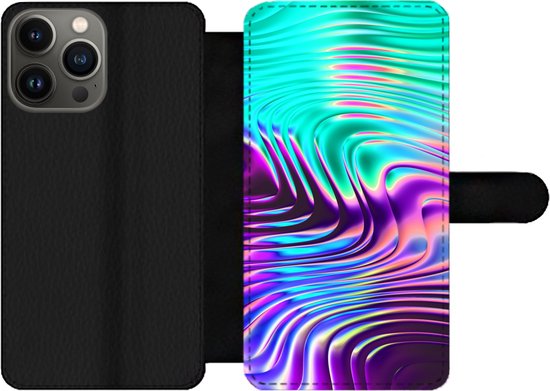 Bookcase pour téléphone iPhone 13 Pro Max Bookcase - Art - Golf - Psychédélique - Avec compartiments - Étui portefeuille avec fermeture magnétique