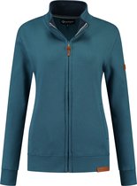 Travelin' Outdoor Vest Smedby - Dames Sweatvest - Petrol blauw - Maat XL