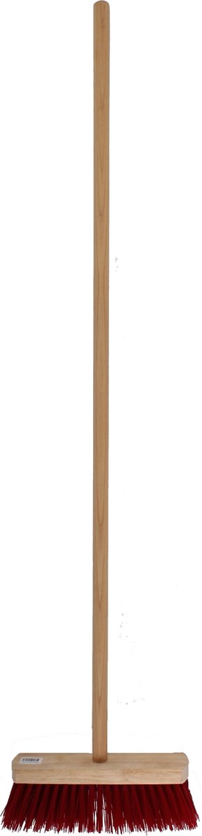 Talen Tools - Bezem - Rood - Harde haren - Houten steel - 120 centimeter van Talen Tools — afbeelding 3
