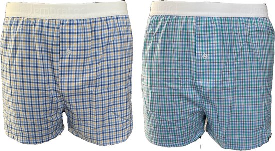 Boxers Men Boxer Shorts 2-Piece Checked Mix Taille M