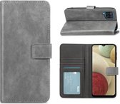 Samsung Galaxy A22 4G - Hoesje met pasjeshouder - Portemonnee - Bookcase - GRIJS