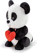 Trudi Trudini Knuffel Panda 17 cm - Hoge kwaliteit pluche knuffel - Knuffeldier voor jongens en meisjes - Zwart Wit - 9x17x10 cm maat XS