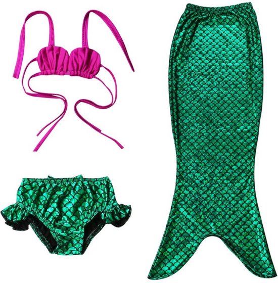 Kostuums voor meisjes - Prinsessenkostuum - Zeemeermin - Groen