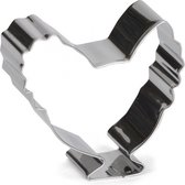 uitsteekvorm Kip 6 cm RVS zilver