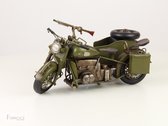 Miniatuur motor - Leger - Model - Decoratie - Beeldjes decoratie