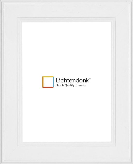 Cadre photo - Country Style - Wit avec grain de bois visible - Format photo 24x30 - Verre transparent - Art. 1055001024302