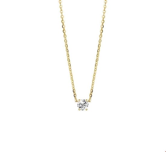 Collier zircone en or jaune 0 4016260