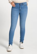 J&JOY - Broek Vrouwen 01 Light Blue Denim Slim Fit