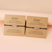 Bixorp Friends Vriendschapsarmbandjes voor 2 met Zilverkleurige Hartjes - BFF Armband
Meisjes - Best Friends Armband Vriendschap Cadeau voor Twee