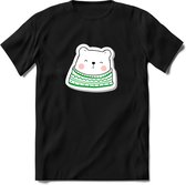 Christmas Buddy Kerst T-shirt | Groen | Jongens / Meisjes | Grappige Foute kersttrui Shirt Cadeau | Kindershirt | Leuke Elf, Rendier, Kerstboom en Kerstballen Ontwerpen. Maat 146