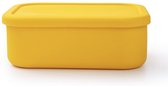 Siliconen lunchbox/vershouddoos - onbreekbaar, kras, deuk en lekvrij - L - geel