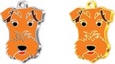 Dali's Pet Fox Terrier Aanpasbare ID-tags voor huisdieren Gegraveerd Hondenpenning