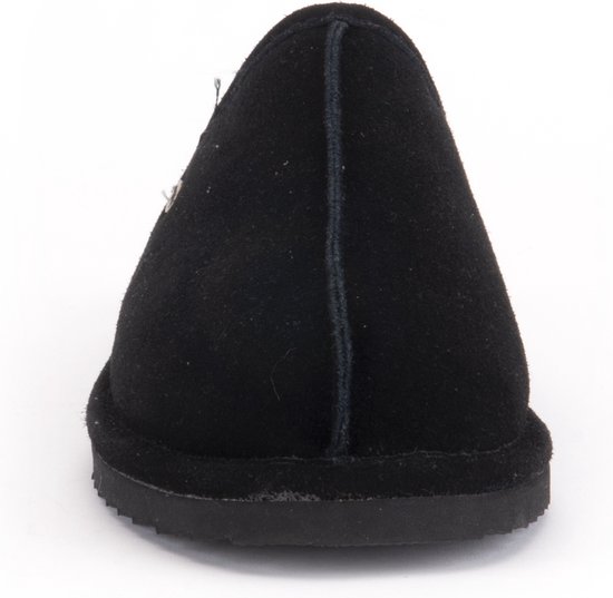 Warmbat Barron Suede Heren Pantoffels - Black - Maat 40 | bol.com