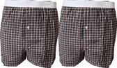 Embrator mannen Boxershorts 2-stuks geruit maat XL