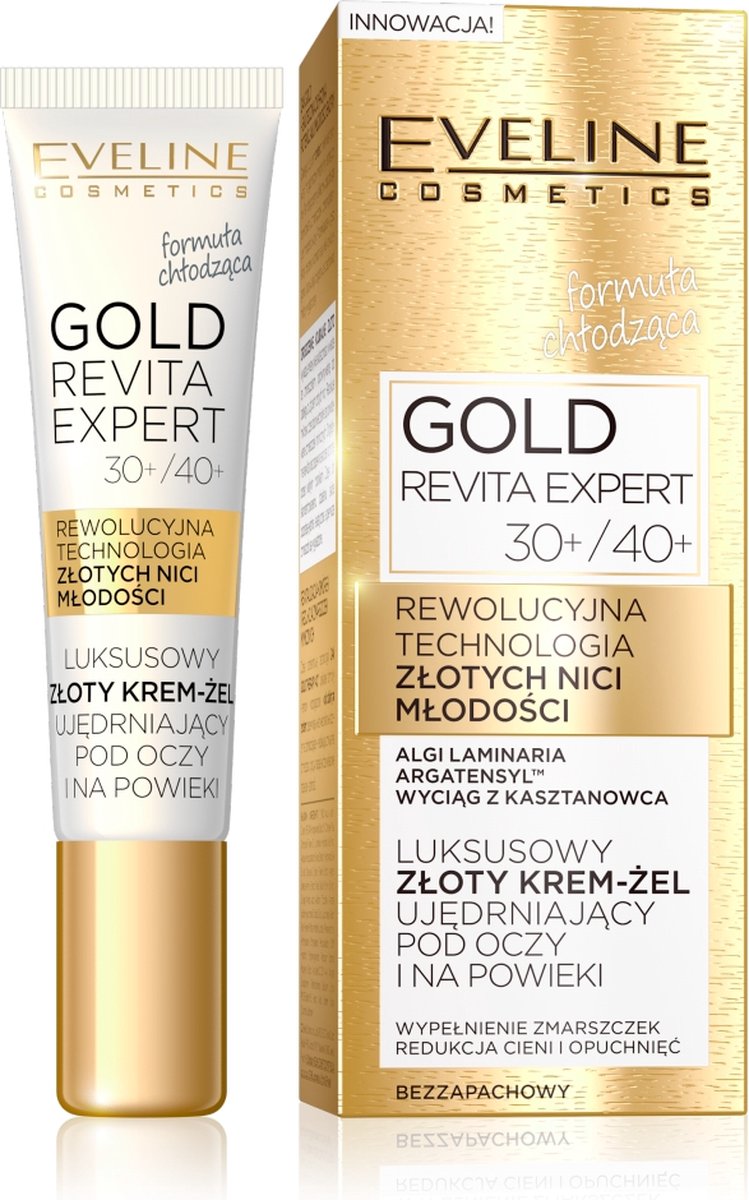 Eveline - Gold Revita Expert 30+/40+ Luxurious Firming Gel Under Eyes And On Eyelids 15Ml