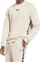 Reebok Ri Tape Crew Sweater Beige/Khaki Heren - Maat XXL