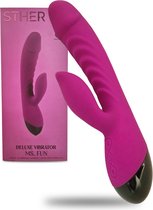 Bol.com STHER Siliconen ABS G Spot en Clitoris Stimulator Vibrator Deluxe - 10 Programma's Fluisterstil & WaterDicht - Vibrators... aanbieding